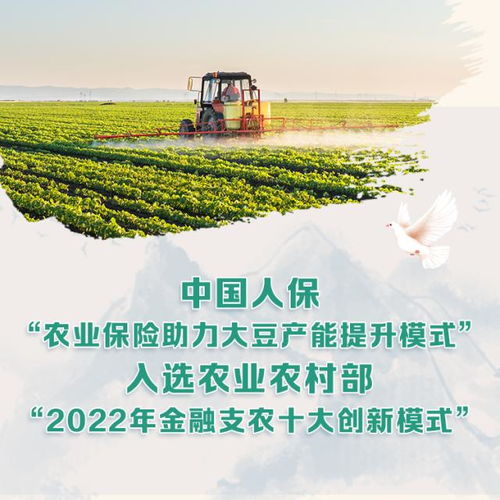 中国人保 农业保险助力大豆产能提升模式 入选农业农村部 2022年金融支农十大创新模式